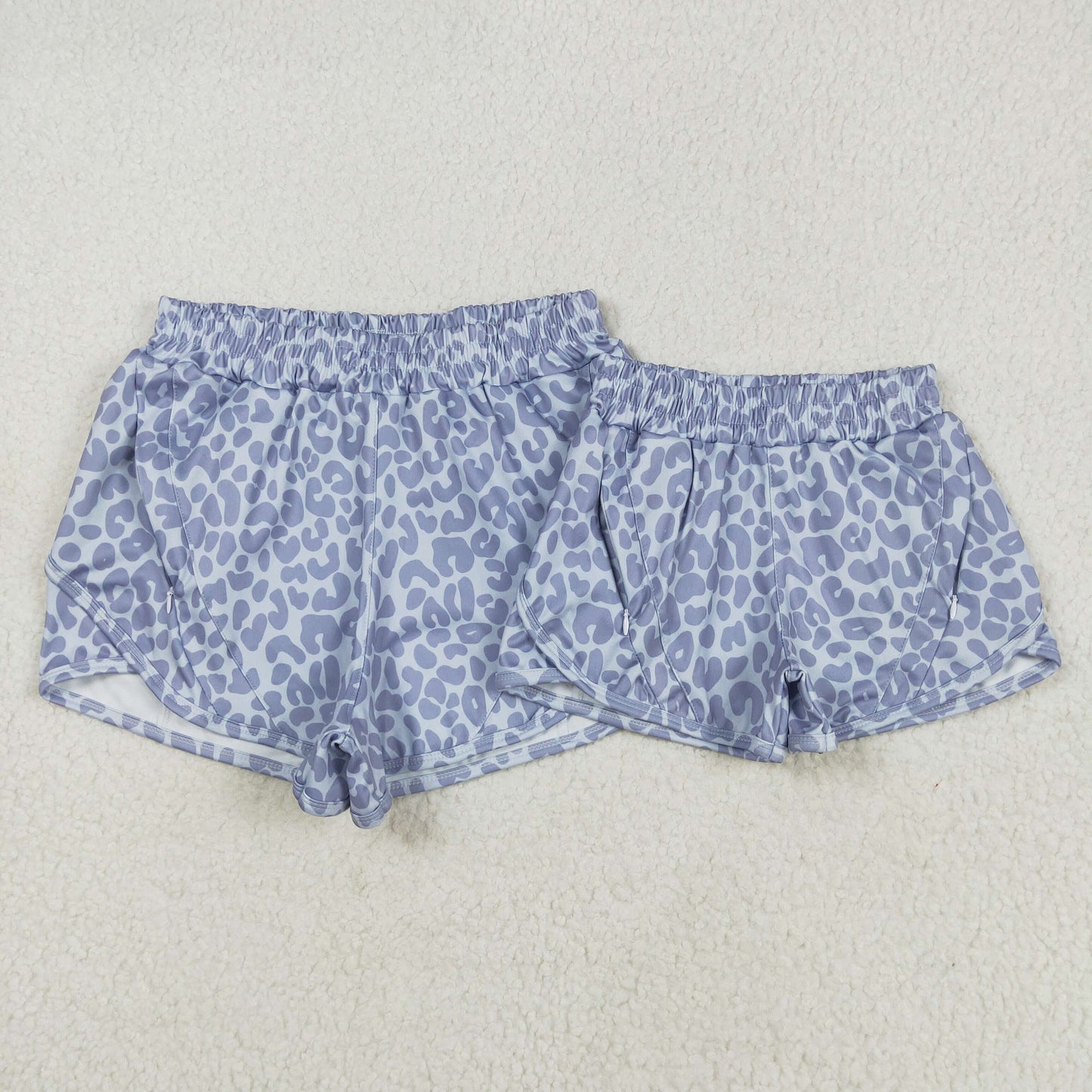 RTS NO MOQ Adult Girls yoga Camouflage adult shorts and kids shorts