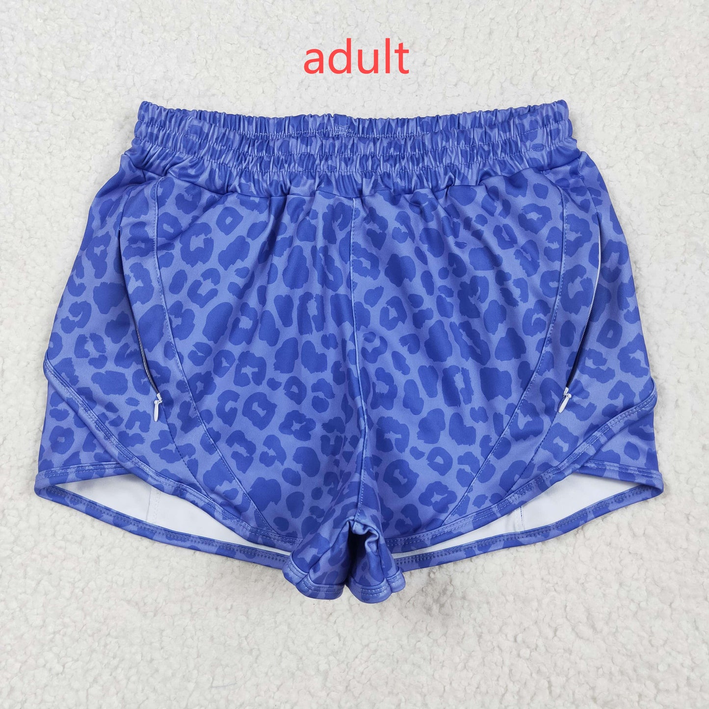 RTS NO MOQ Sibling baby girl clothes and Adult clothes yoga leopard kids shorts and adult shorts