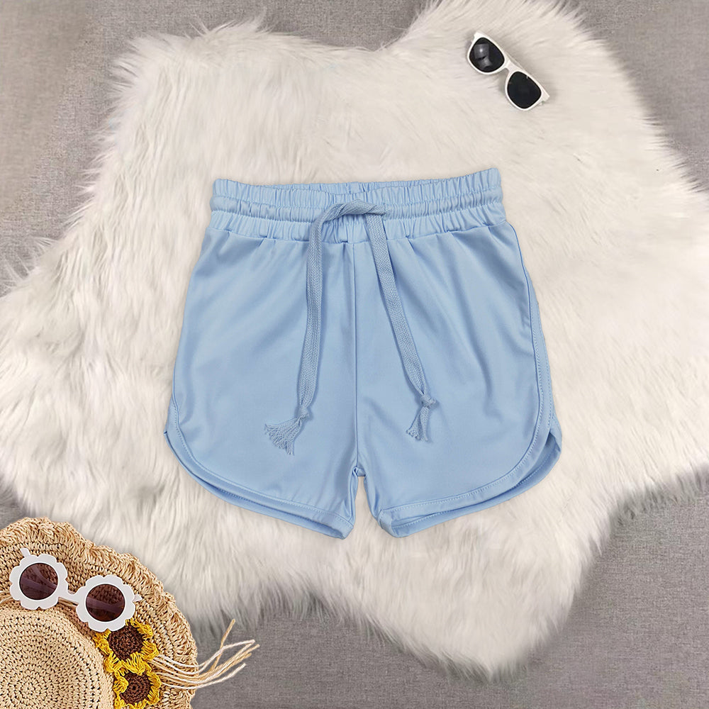RTS Sibling baby girls clothes yoga solid color summer skirts shorts