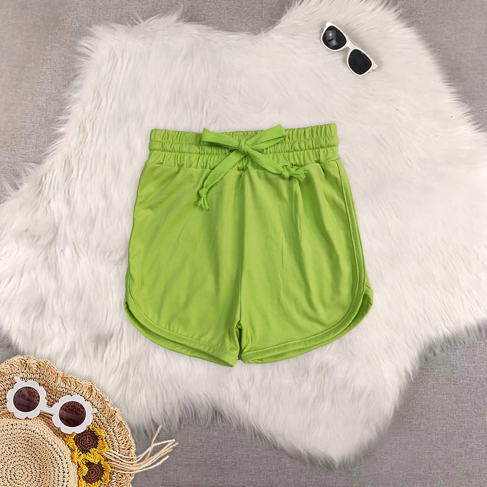 RTS Sibling baby girls clothes yoga solid color summer skirts shorts