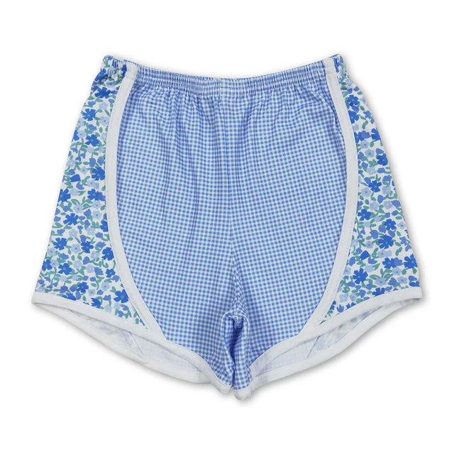 RTS NO MOQ Sibling milk silk Baby Girls Elastic Waist Summer Shorts