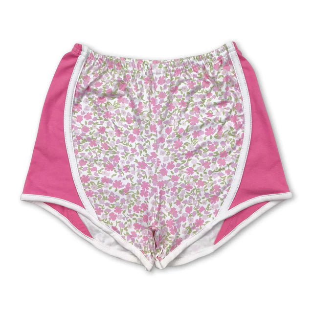 RTS NO MOQ Sibling milk silk Baby Girls Elastic Waist Summer Shorts