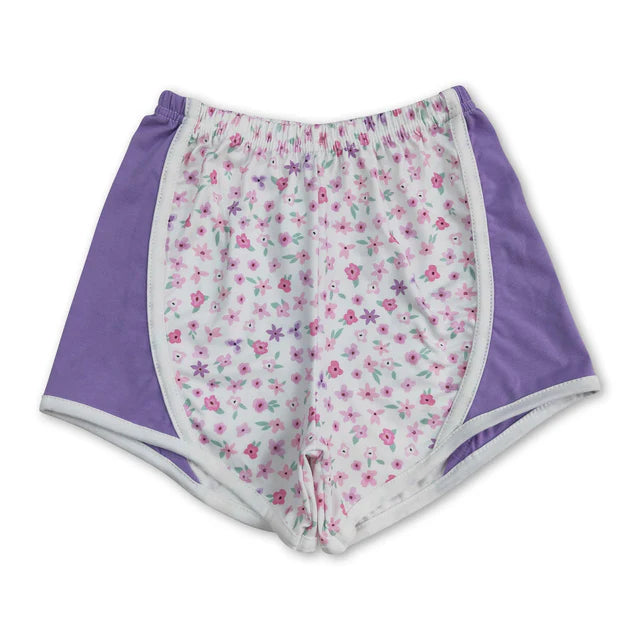 RTS NO MOQ Sibling milk silk Baby Girls Elastic Waist Summer Shorts