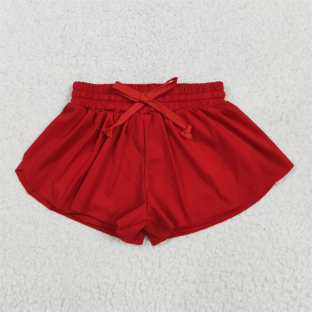 RTS NO MOQ Sibling Baby Girls Colorful Skort Yoga Shorts Bottoms for Kids Girls Colorful Skort Bottoms