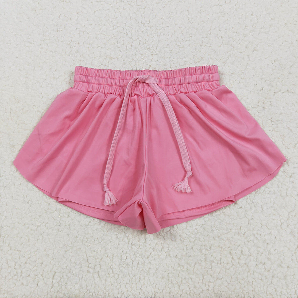 RTS NO MOQ Sibling Baby Girls Colorful Skort Yoga Shorts Bottoms for Kids Girls Colorful Skort Bottoms