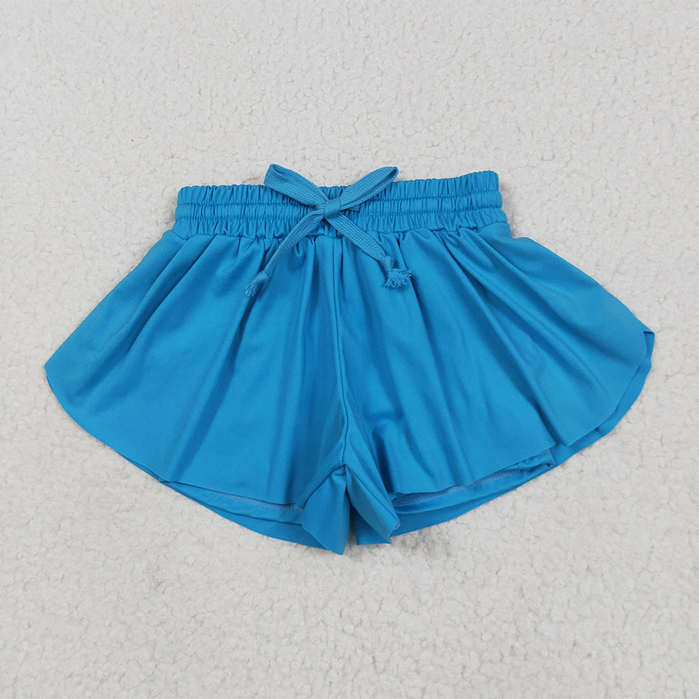 RTS NO MOQ Sibling Baby Girls Colorful Skort Yoga Shorts Bottoms for Kids Girls Colorful Skort Bottoms