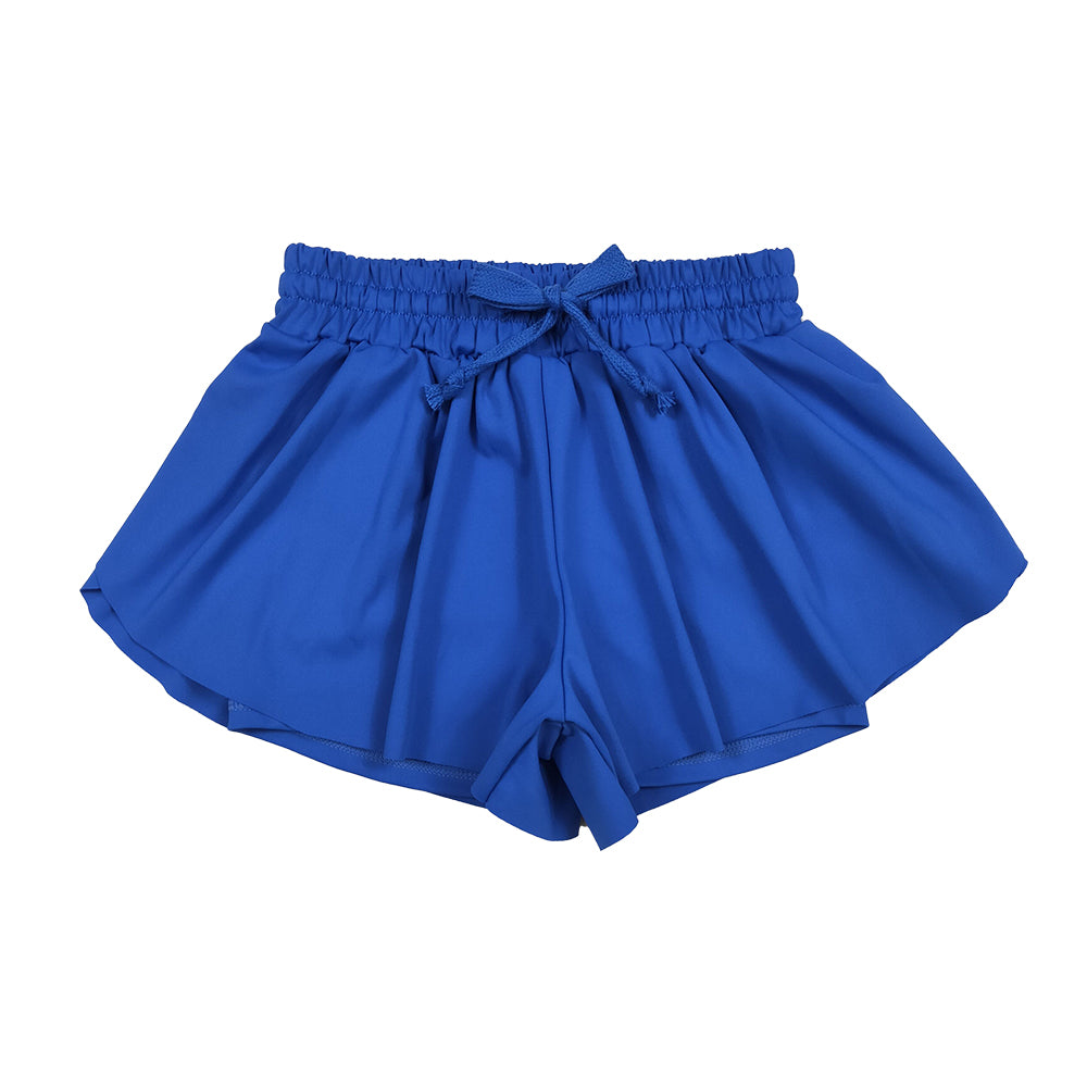 RTS NO MOQ Sibling yoga fabric cotton Baby Girls Solid Color Yoga Sports Shorts Bottoms