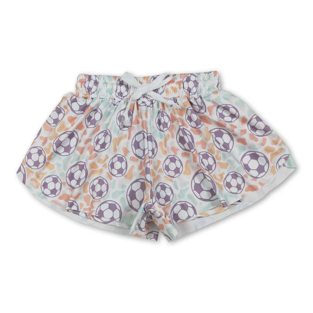 RTS NO MOQ Sibling milk silk Baby Girls Elastic Waist Summer Shorts