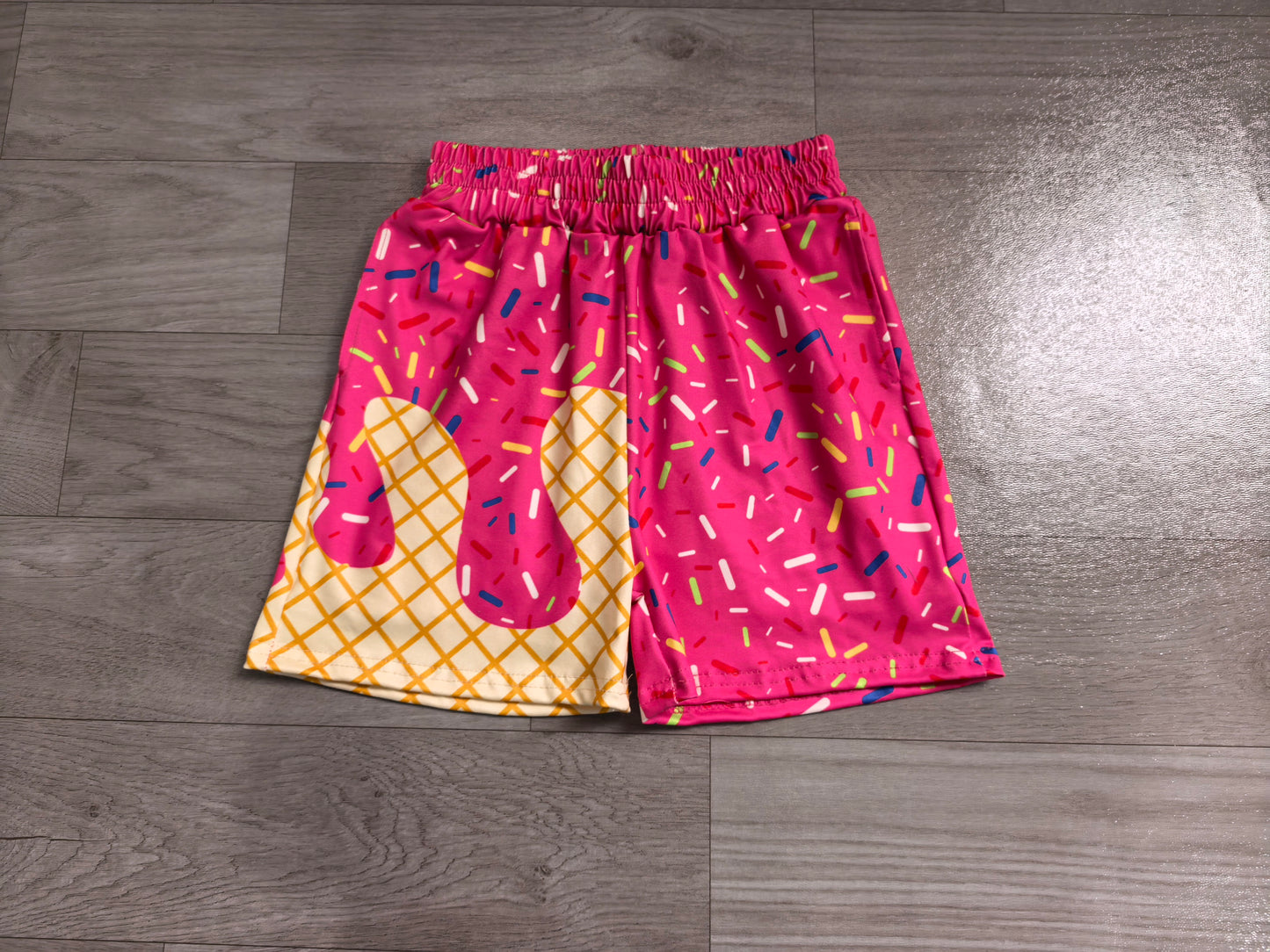 (Sample) No moq SS0636 Baby Girls Cute Watermelon Drip Team Shorts Bottom