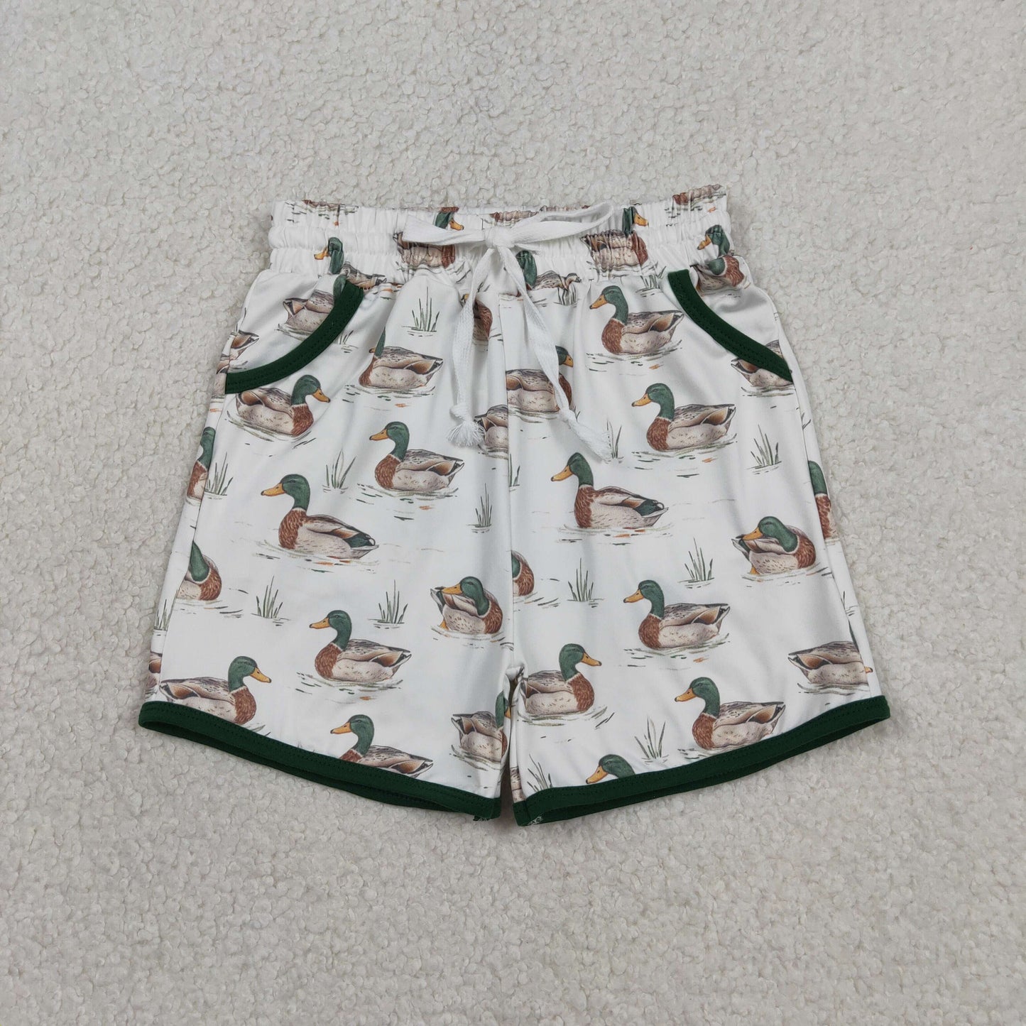 RTS NO MOQ Sibling Baby Boys Camouflage Hunting Shorts with Pockets Bottom Casual Loose Fit Infant Clothing for Boys