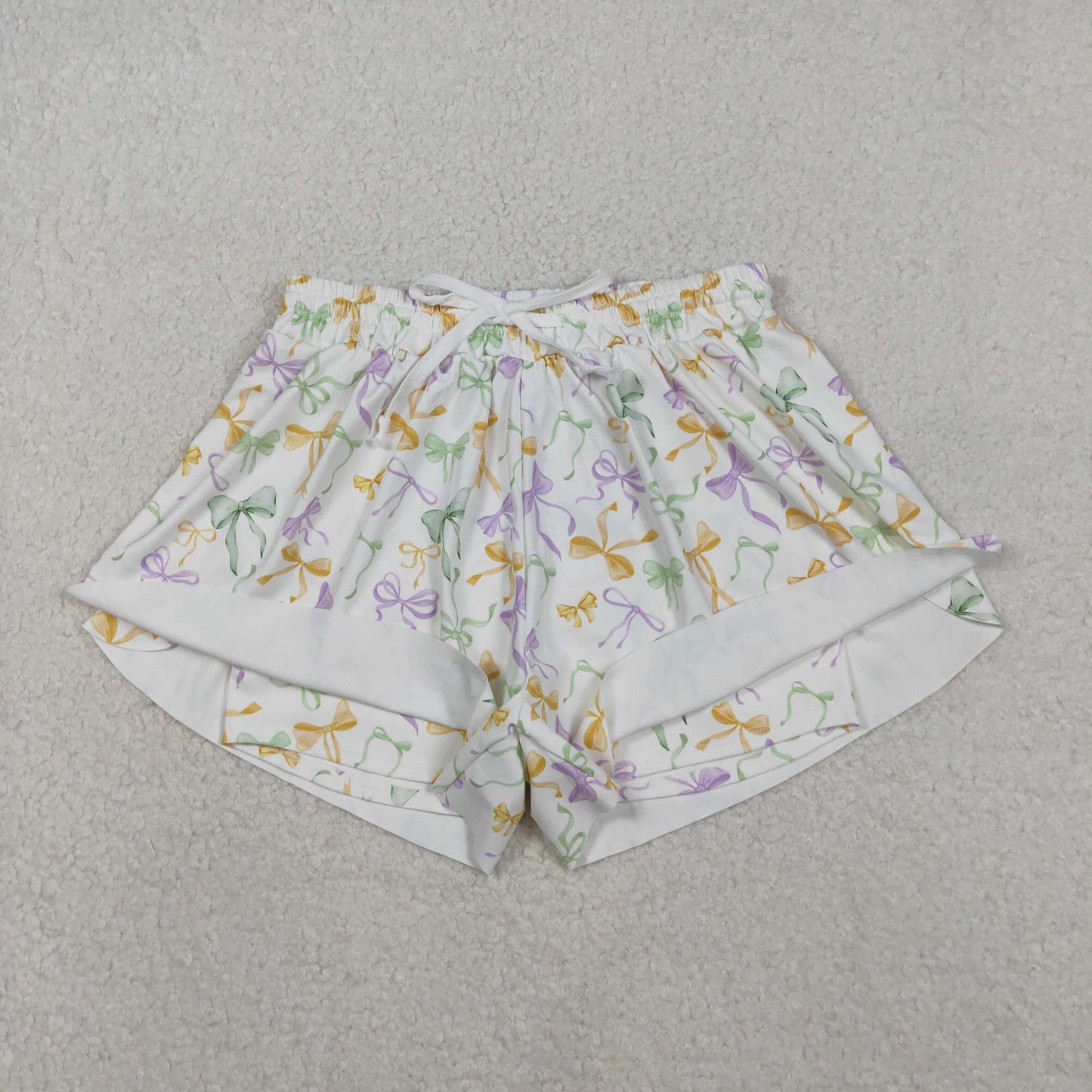 RTS NO MOQ Sibling baby girl clothes and Adult clothes mardi gras yoga kids shorts and adult shorts