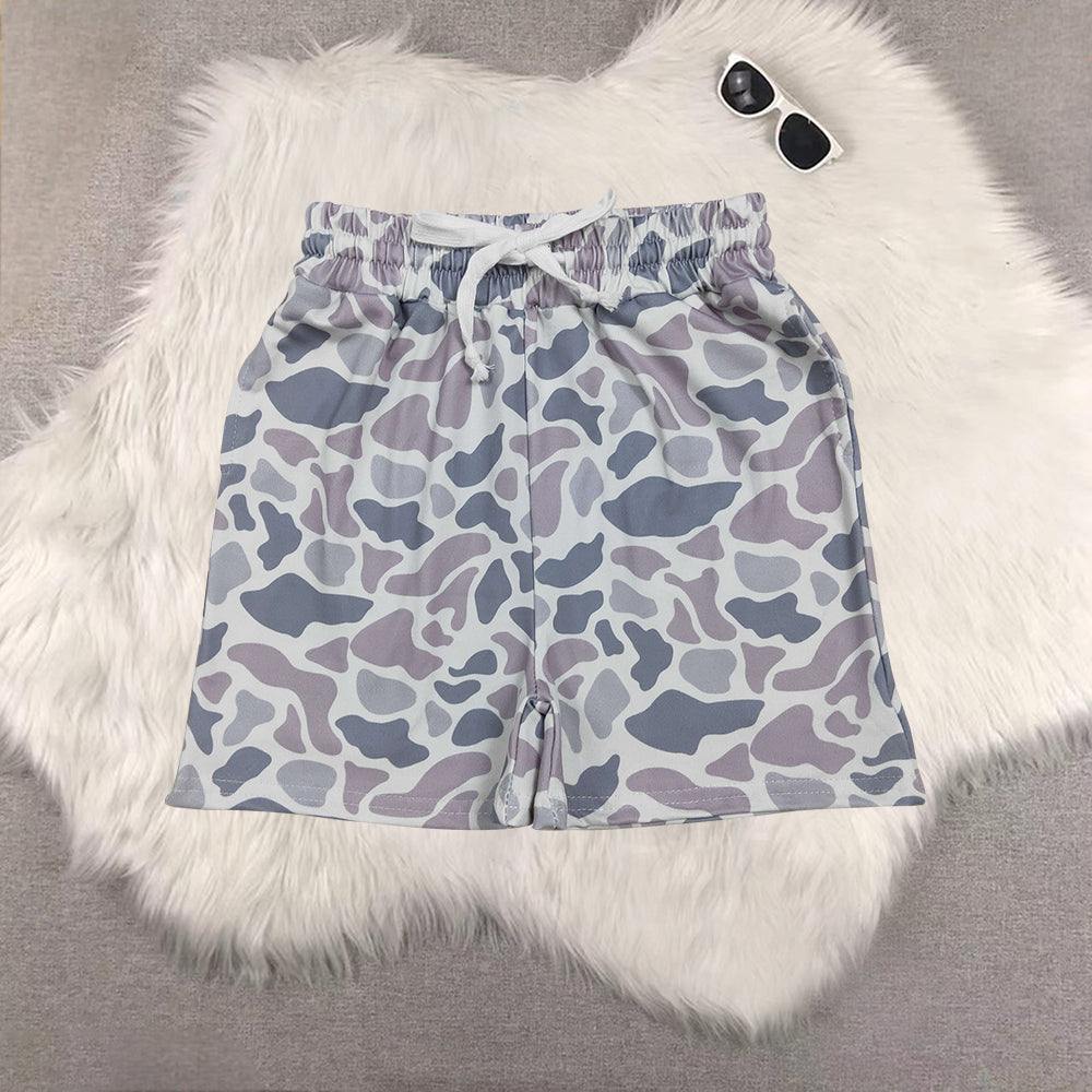 RTS NO MOQ Sibling baby boy clothes Camouflage summer shorts