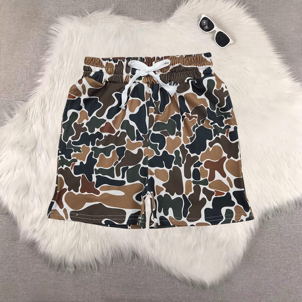 RTS NO MOQ Sibling baby boy clothes Camouflage summer shorts