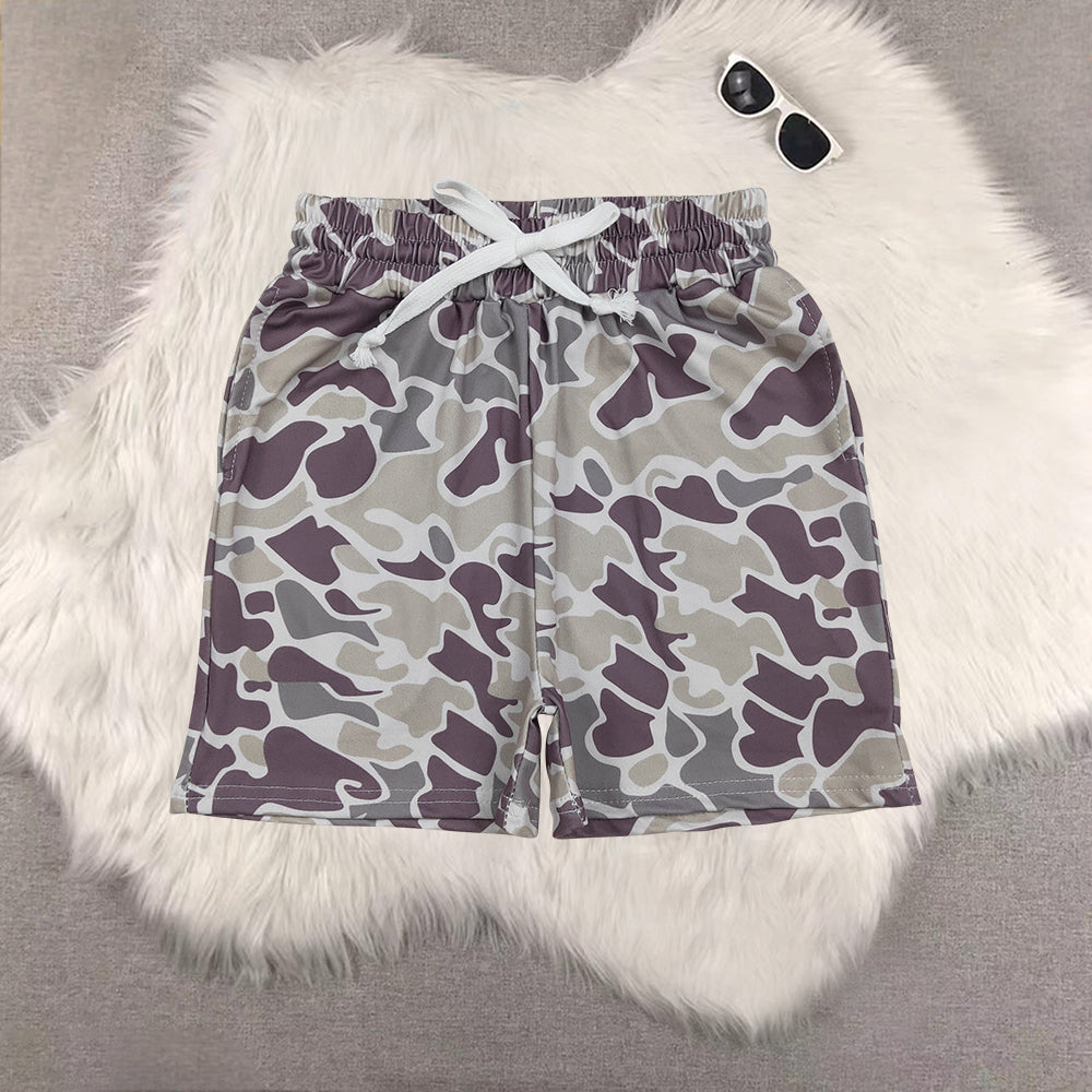 RTS NO MOQ Sibling baby boy clothes Camouflage summer shorts