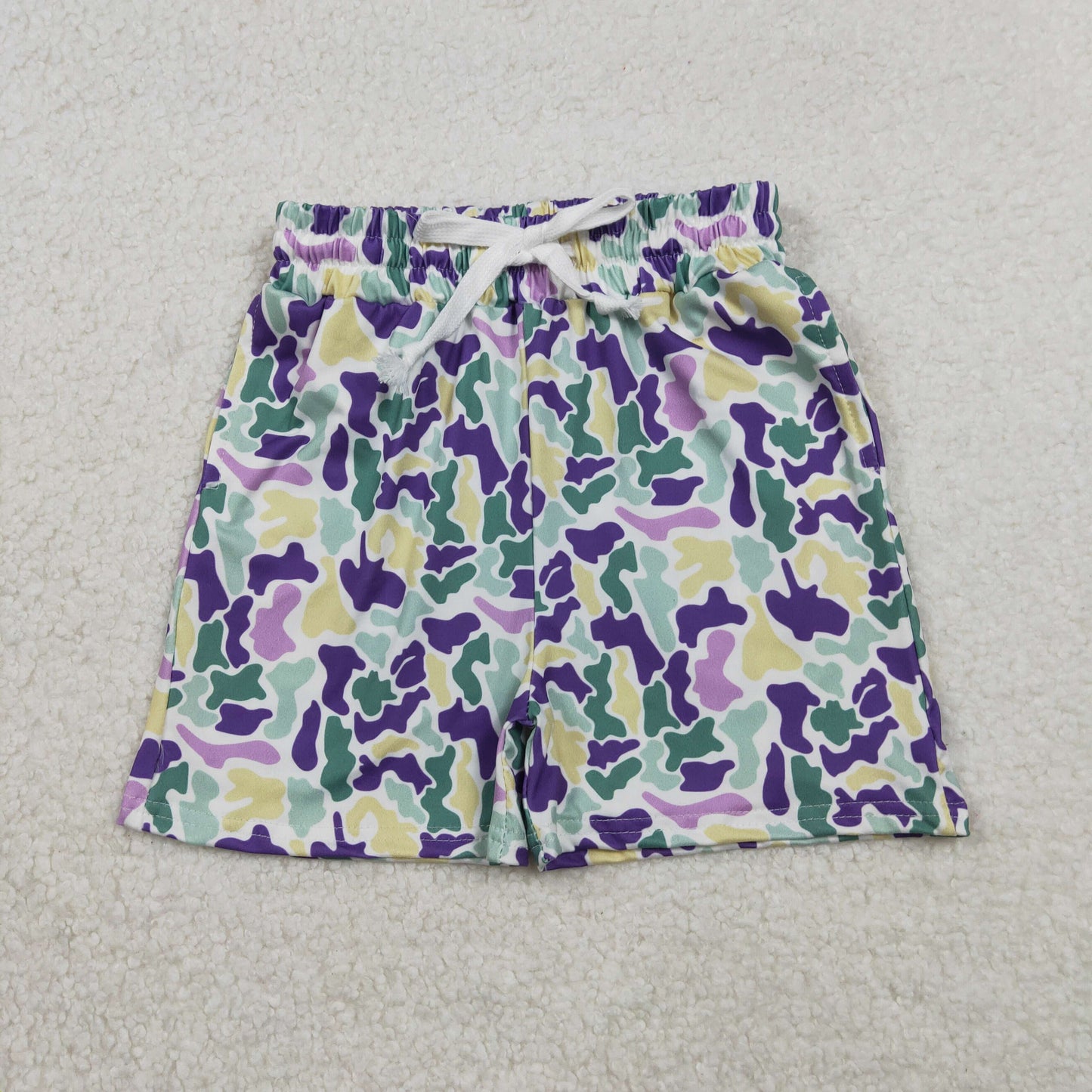 RTS NO MOQ Sibling baby boy clothes Camouflage summer shorts 9