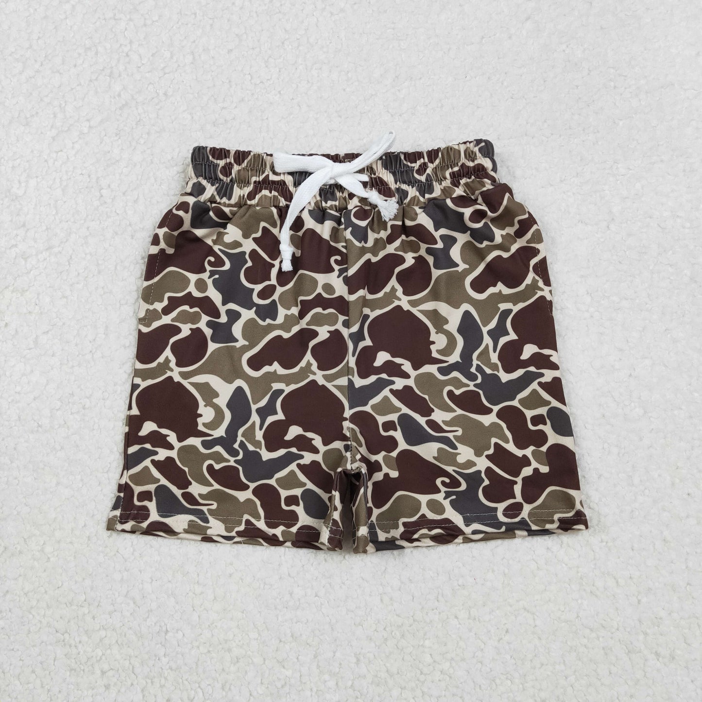 RTS NO MOQ Sibling baby boy clothes Camouflage summer shorts 7