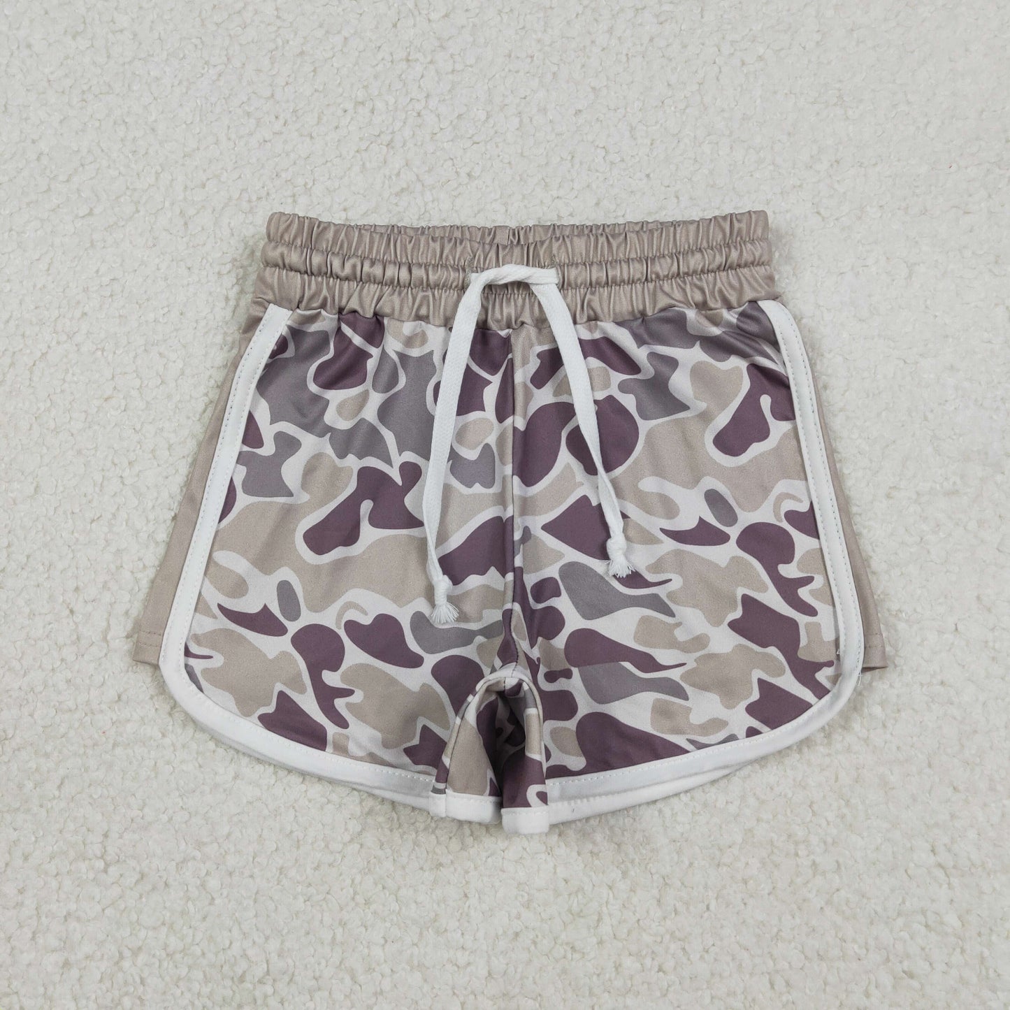 RTS NO MOQ Sibling baby girl clothes camouflage summer shorts