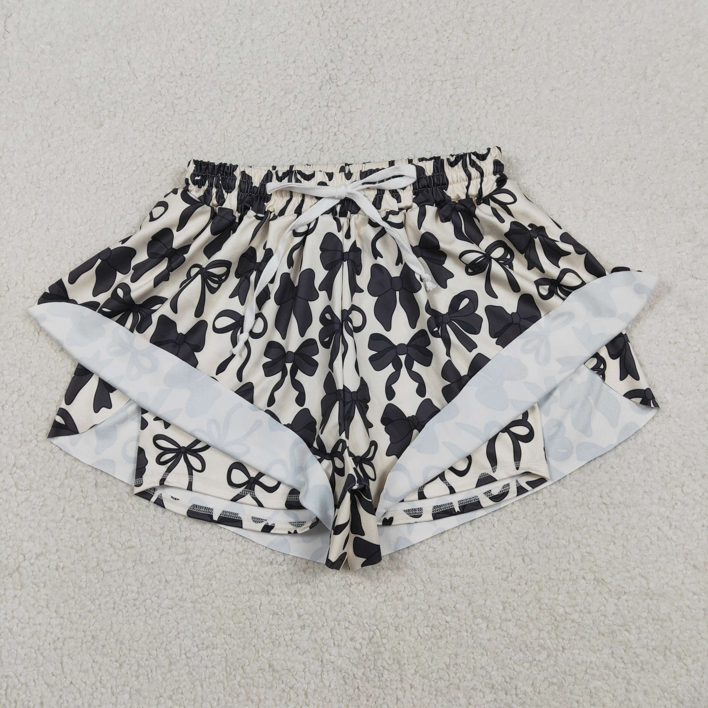 RTS NO MOQ Sibling baby girl clothes and Adult clothes yoga kids shorts and adult shorts