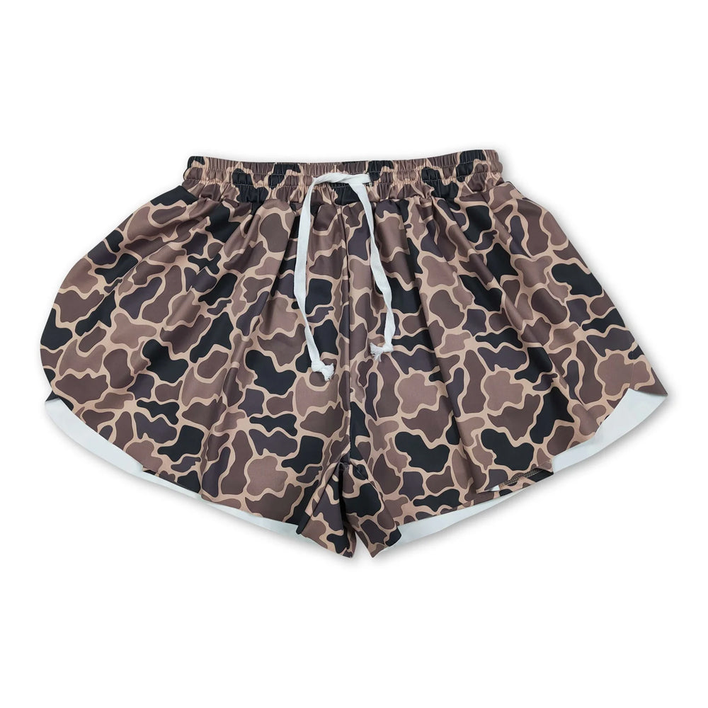 RTS NO MOQ Sibling yoga fabric Mom And Me Butterfly Printed Active Yoga Shorts Summer Bottoms