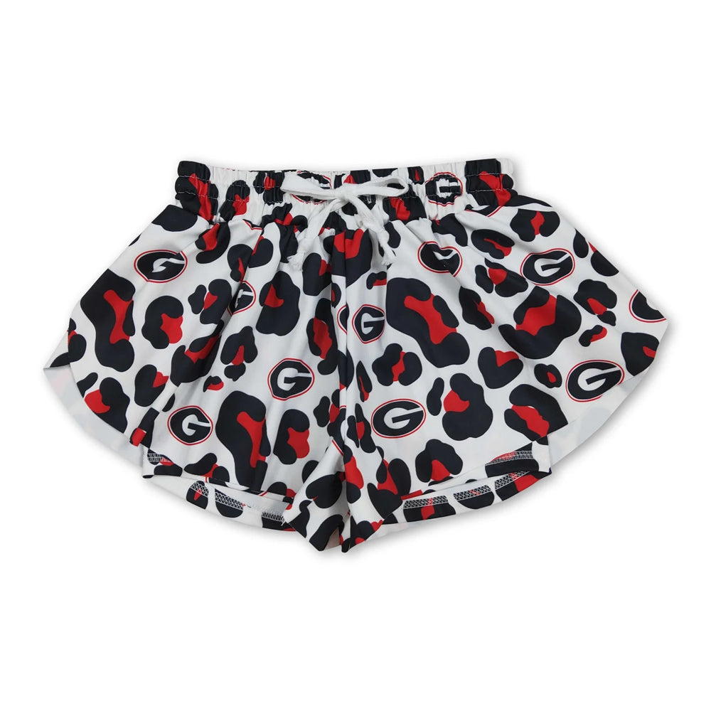 RTS NO MOQ Sibling yoga fabric Mom And Me Butterfly Printed Active Yoga Shorts Summer Bottoms