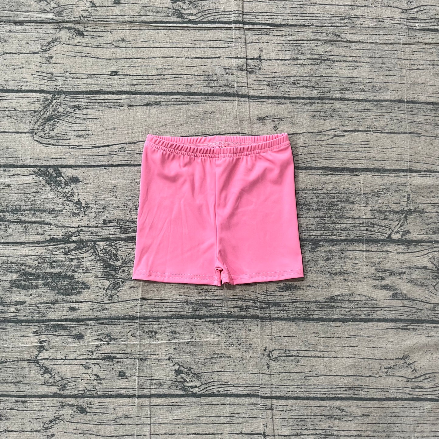 (Sample) No moq SS0826 Yoga Baby Girls Solid Pink Yoga Active Wear Shorts Bottom