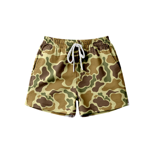 (Pre Order) No moq SS0845 Adult Women's Southern Yellow Camo Shorts with Pockets Bottom