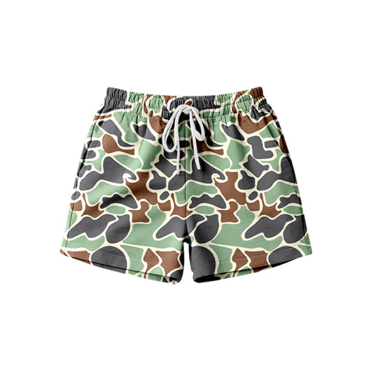 (Pre Order) No moq SS0848  Adult Women's Southern Green Camouflage Shorts with Pockets Bottom
