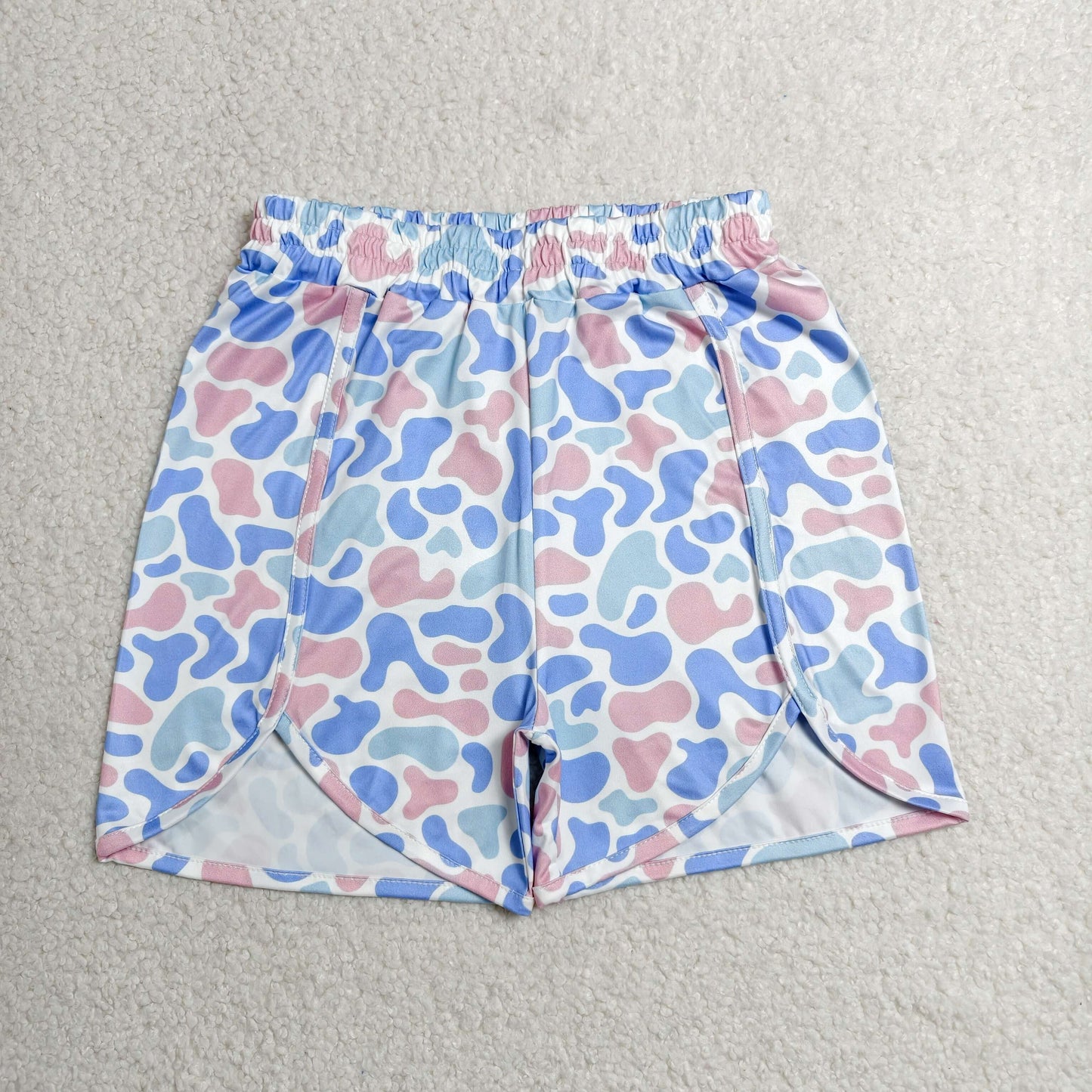 RTS NO MOQ milk silk SS0859 Adult Women Camo Beach Daily Shorts Bottom