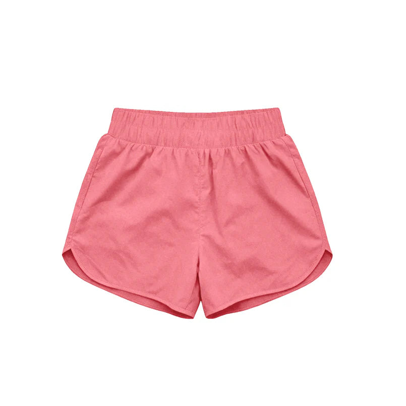 (Pre Order) No moq SS0908 Baby Girls Pink Yoga Active Sport Shorts Bottom
