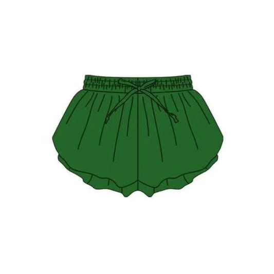 (Pre Order) No moq yoga fabric cotton SS0938 Baby Girls Green Yoga Butterfly Shorts Bottom