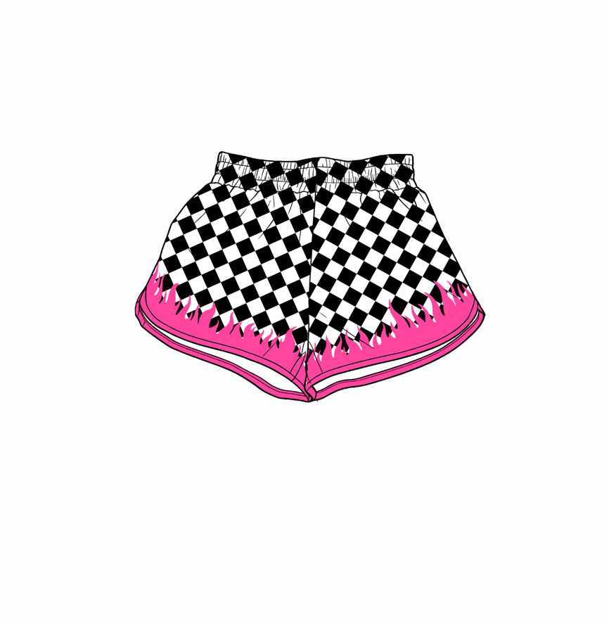 (Preorder new) No moq yoga fabric Mom And Me Pink Aqua Casual Yoga Active Elastic Waist Summer Bottoms