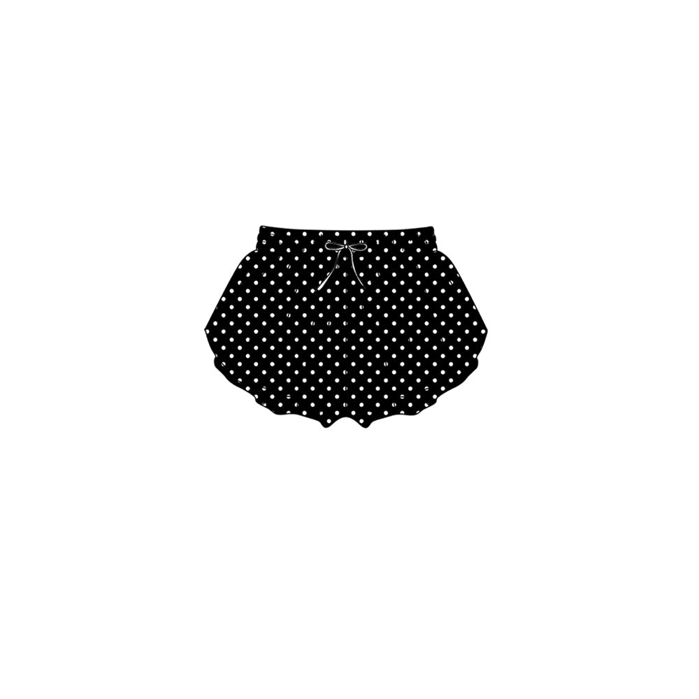 (Preorder new) No moq Yoga Kids And Adult Solid Color Polka Dot Print Yoga Active Shorts Summer Bottom