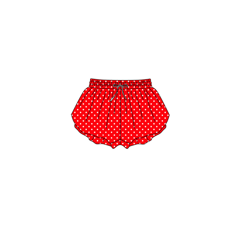 (Preorder new) No moq Yoga Kids And Adult Solid Color Polka Dot Print Yoga Active Shorts Summer Bottom