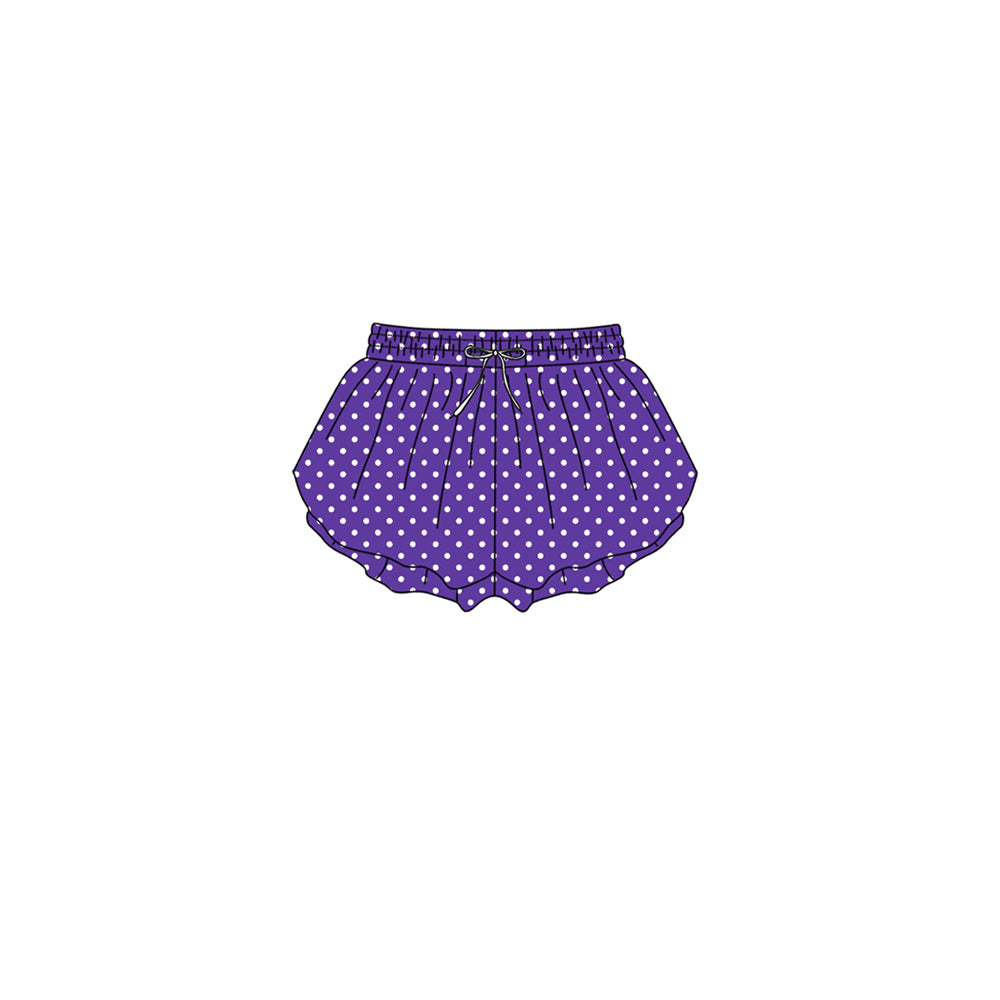 (Preorder new) No moq Yoga Kids And Adult Solid Color Polka Dot Print Yoga Active Shorts Summer Bottom