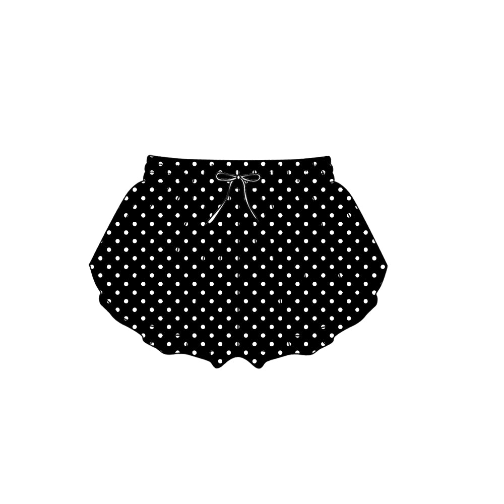 (Preorder new) No moq Yoga Kids And Adult Solid Color Polka Dot Print Yoga Active Shorts Summer Bottom