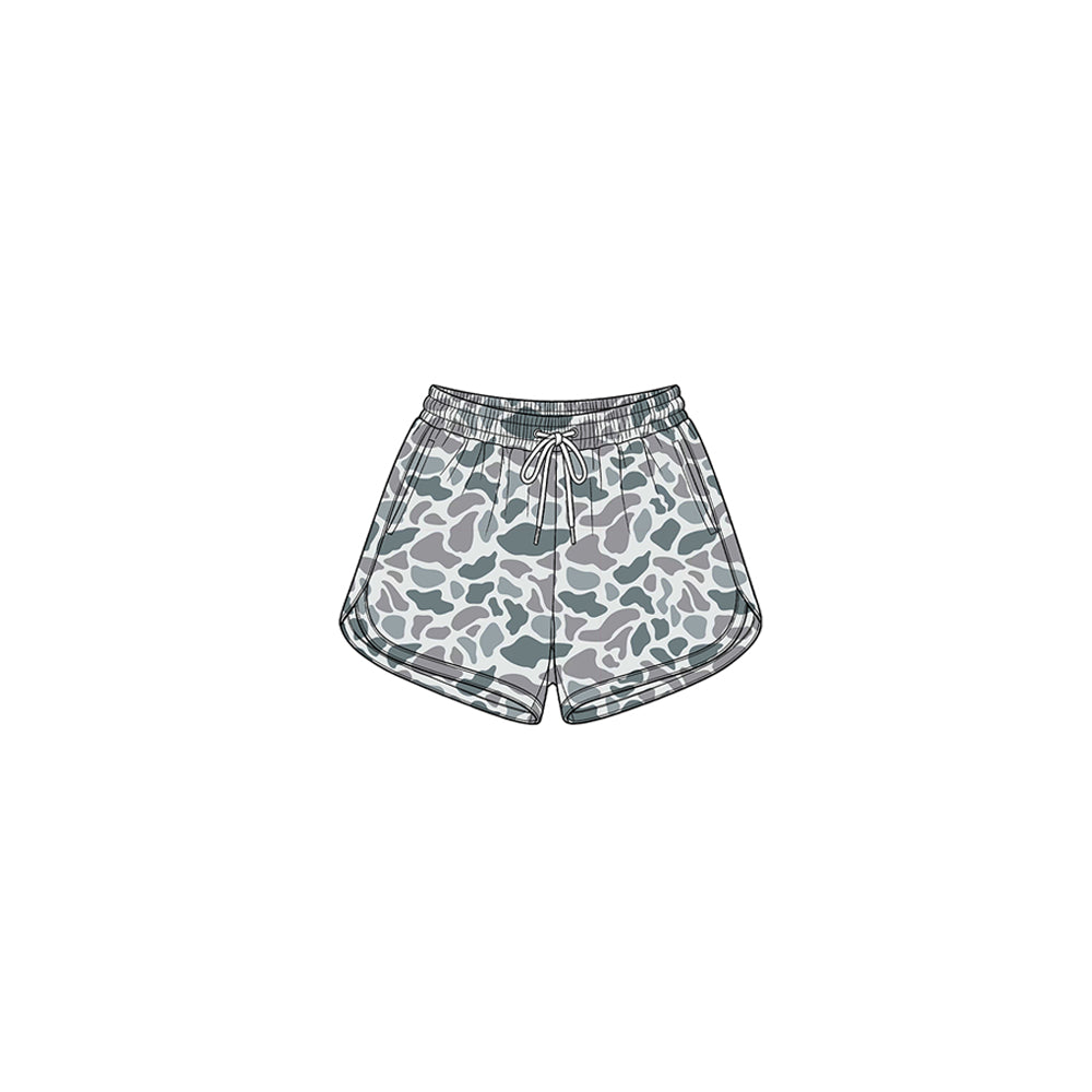 (Preorder new) No moq Yoga Baby Girls Wood Camo Yoga Active Pockets Shorts Bottom
