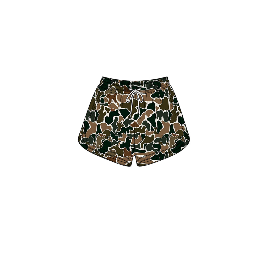 (Preorder new) No moq Yoga Baby Girls Wood Camo Yoga Active Pockets Shorts Bottom