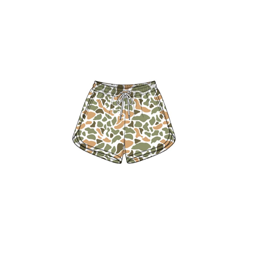 (Preorder new) No moq Yoga Baby Girls Wood Camo Yoga Active Pockets Shorts Bottom