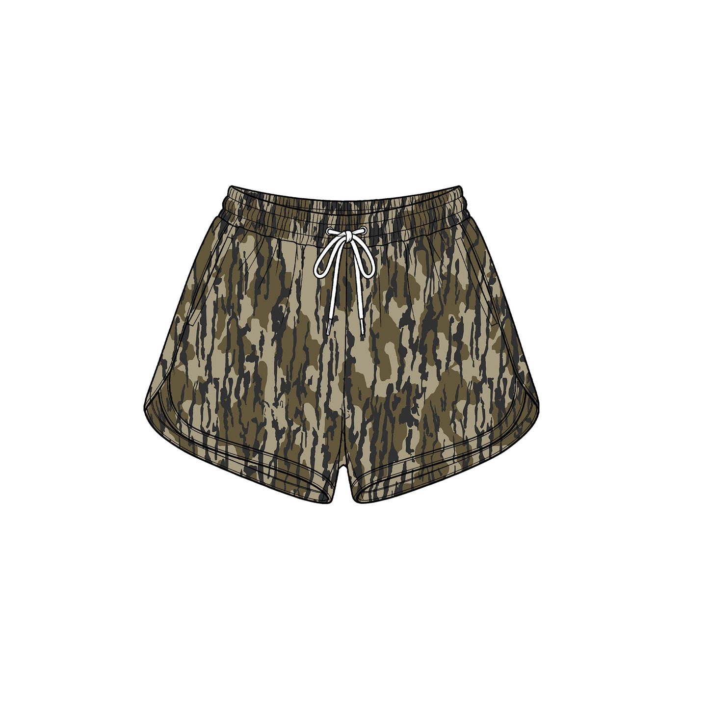 (Preorder new) No moq Yoga Adult Women Wood Camo Yoga Active Pockets Shorts Bottom