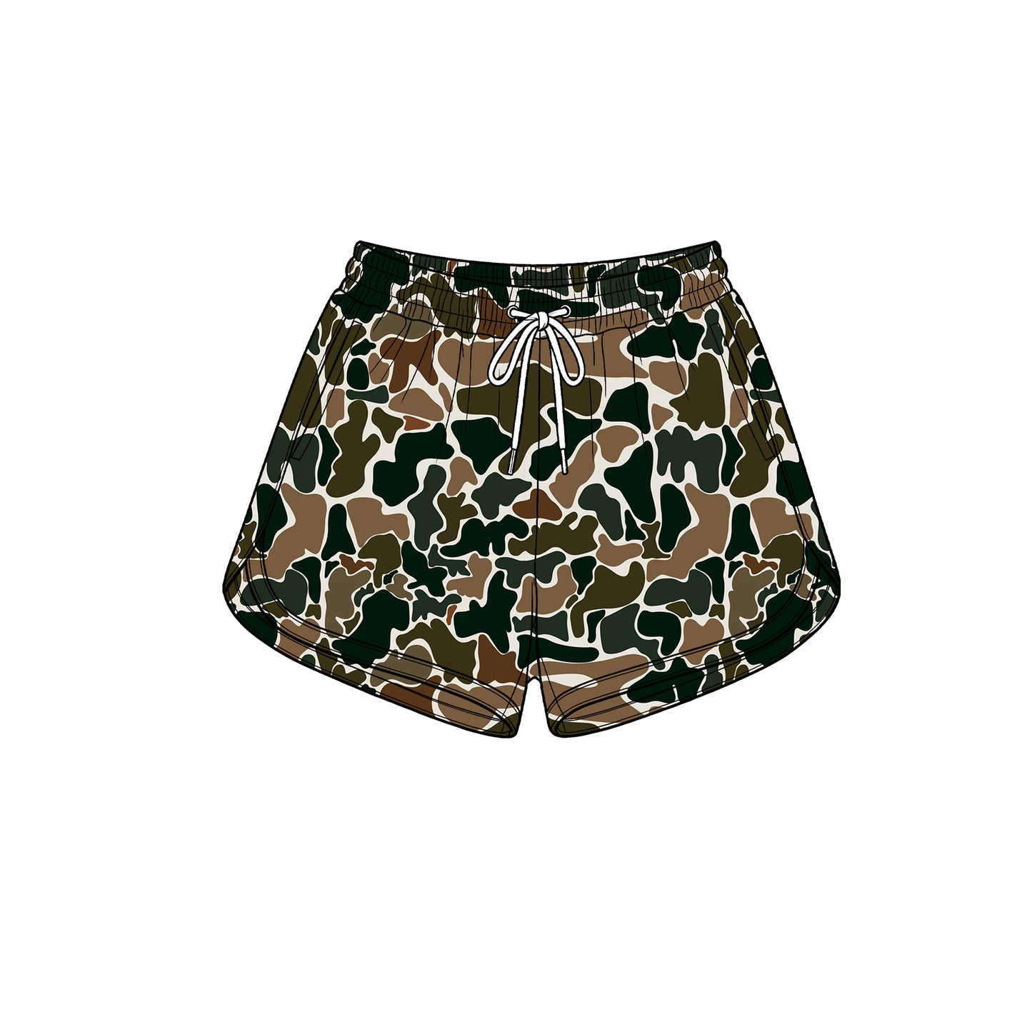 (Preorder new) No moq Yoga Adult Women Wood Camo Yoga Active Pockets Shorts Bottom