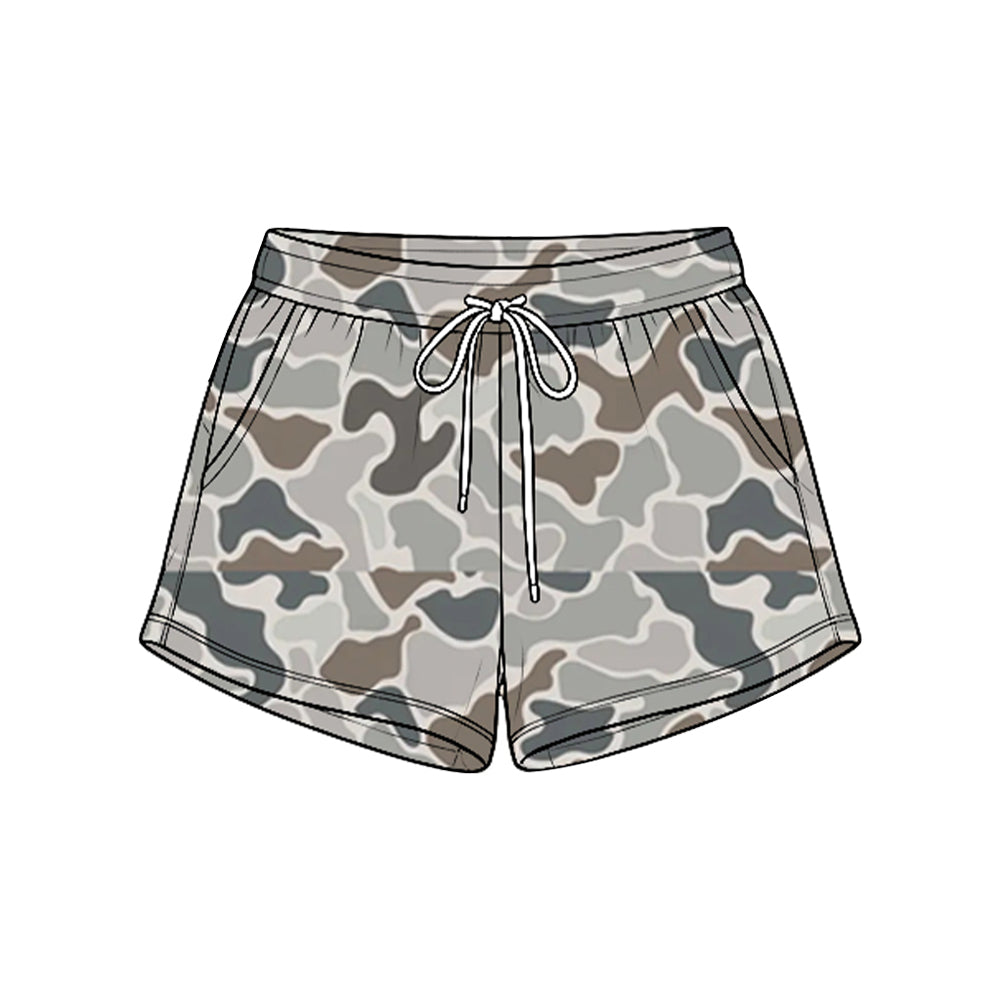 (Preorder new) No moq Baby Boys Camo Hunting Pockets Shorts Bottom Summer Casual Short