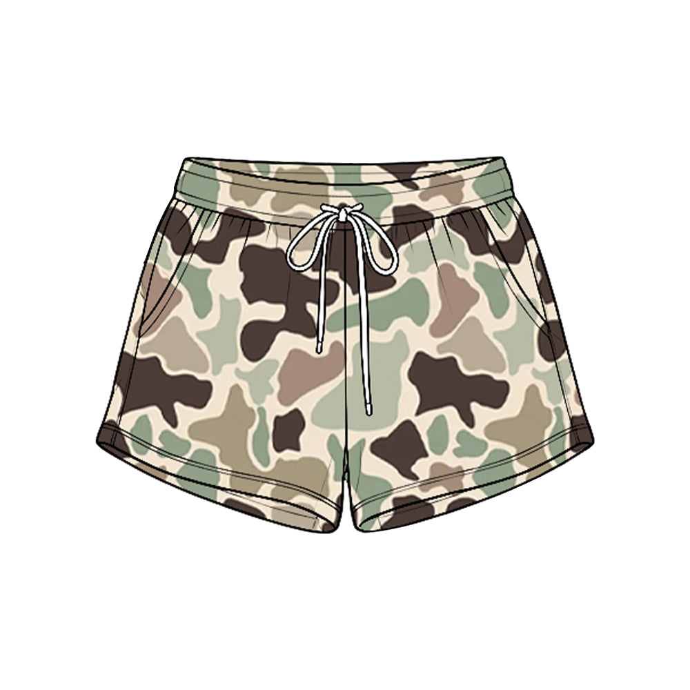 (Preorder new) No moq Baby Boys Camo Hunting Pockets Shorts Bottom Summer Casual Short