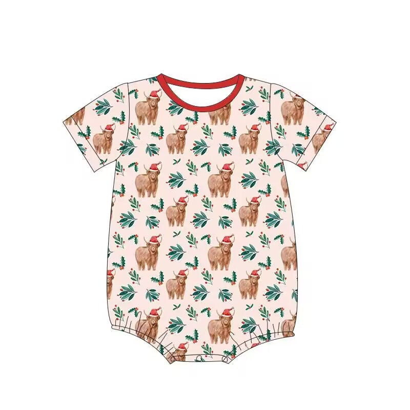 Custom moq 3 eta 6-8 weeks Hat puppy leaves light pink short crawler
