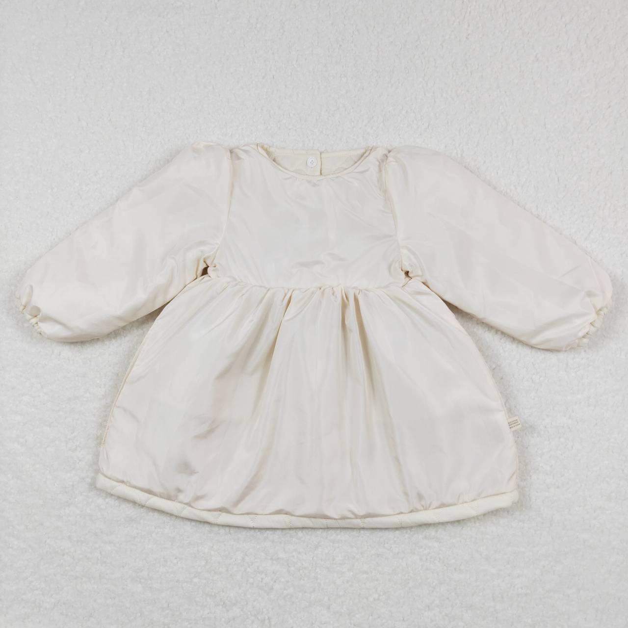 GLD0263 Love milk white thin cotton long-sleeved dress