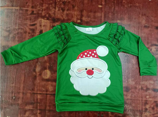 Custom moq 3 eta 6-7weeks Green Santa Long Sleeve