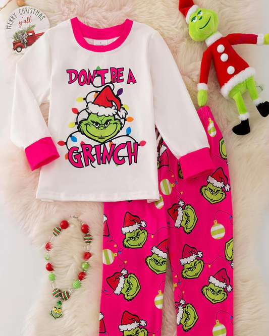 Custom moq 3 eta 6-8 weeks Cute little girl's pajamas long sleeves and pants set