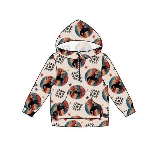 Boys long sleeve top with hat ride horse moq 5