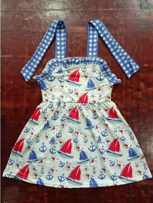 custom Sailing girl summer skirt
