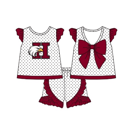 Deadline: May 10custom no moq eta 5-6week  h eagle girls sets
