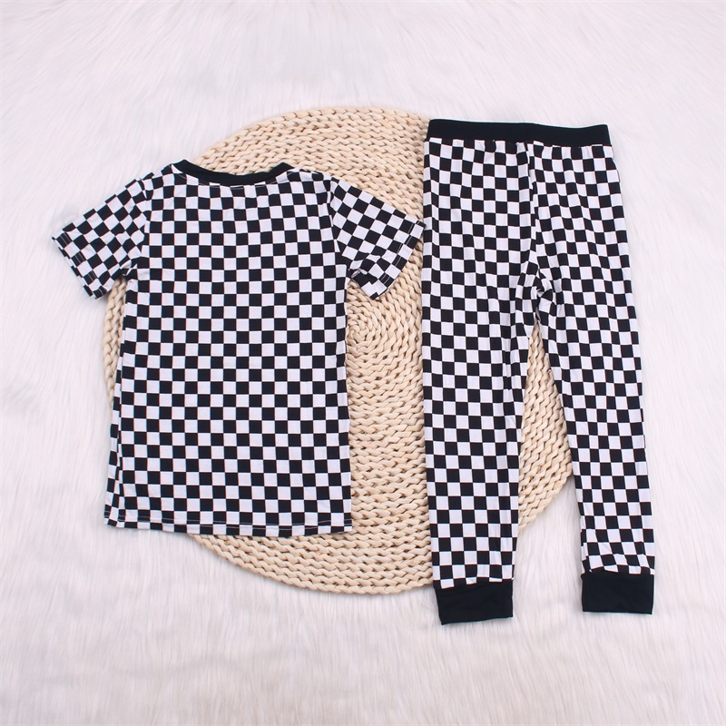 custom moq 5 mix size eta 6-8weeks Boys' pajama short-sleeved trousers set